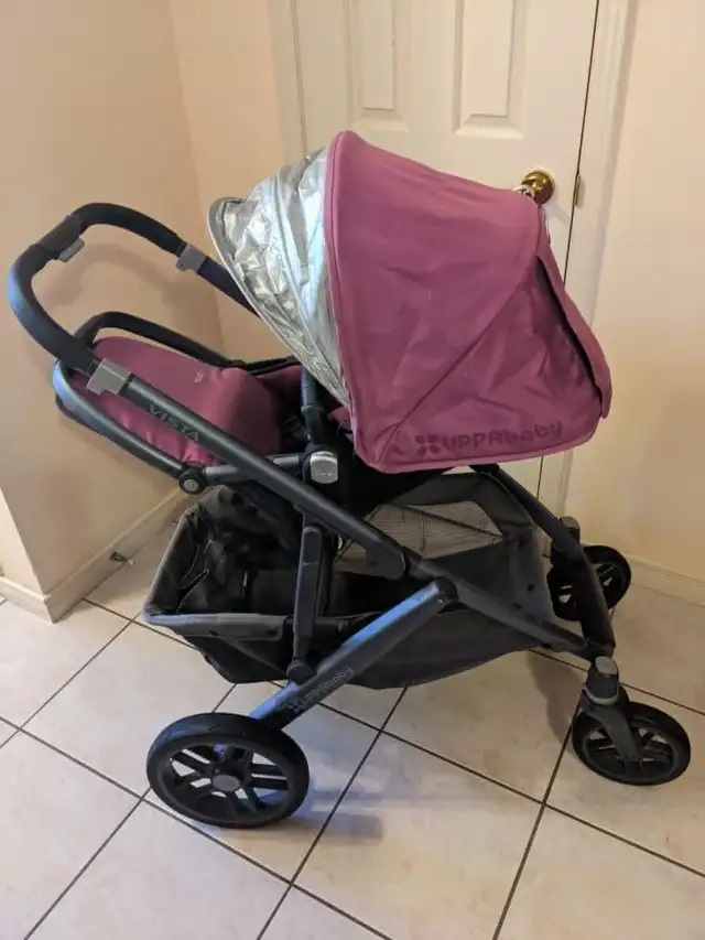 Uppa Baby Vista Stroller and Basinet in Strollers, Carriers & Car Seats in Markham / York Region - Image 5