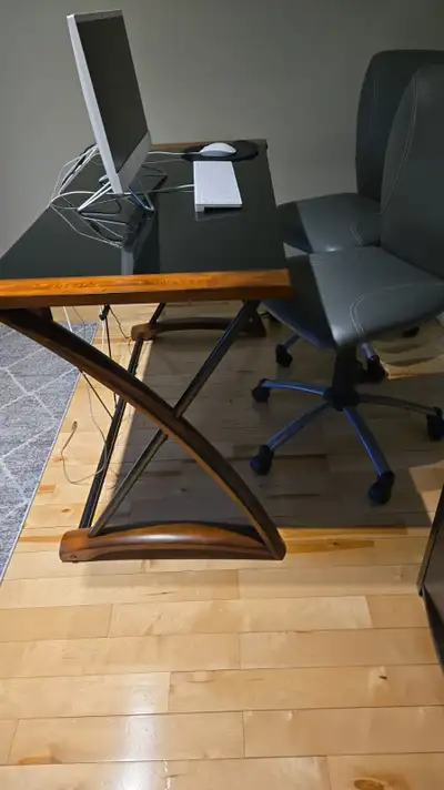 Table can be used as dinning table as well. In excellent condition. Table-150 Chairs-100