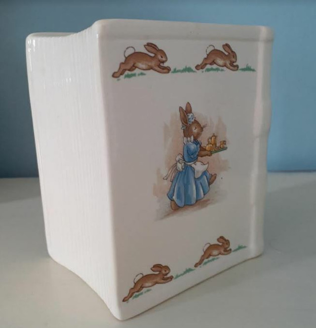 Vintage Royal Doulton Bunnykins Bank 1982 Celebrate First Birth in Arts & Collectibles in Markham / York Region - Image 3