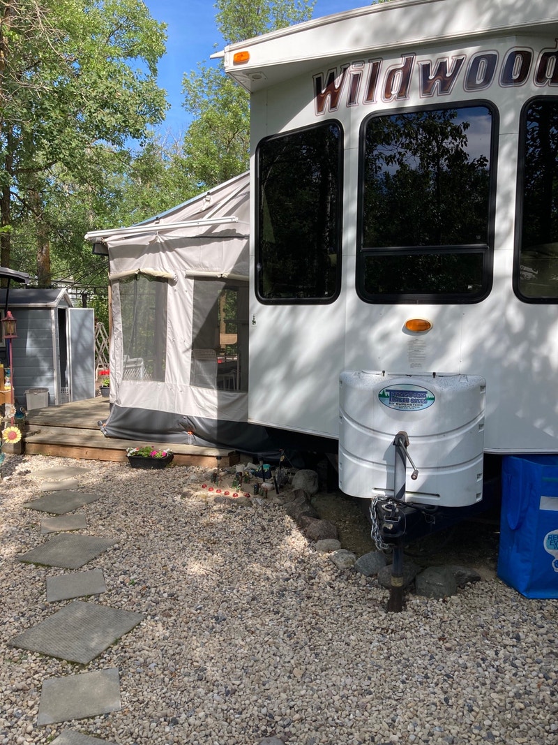 Seasonal site Debonair campground St.Malo MB Park Models Winnipeg
