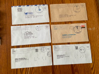 6 cachets de timbres-dus POSTES CANADA