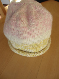 Magnifique tuque en coton tricotée pour bébé 6-18 mois (C266)