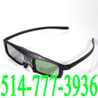 2 pairsUniversal 3D DLP-Link Active Shutter Glasses Rechargeable
