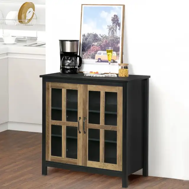 Glass door Kitchen Sideboard, Buffet Cabinet, Accent Storage in Hutches & Display Cabinets in Markham / York Region - Image 10