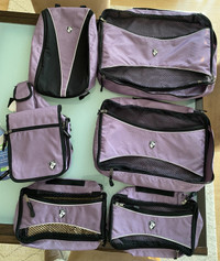 Heys crossbody and 5 packing cubes