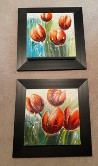 2 Tulip paintings