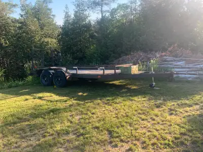 Home made trailer up for sale. 3500 axles No brakes New wiring 2-5/16 ball New jack Has a small crac...