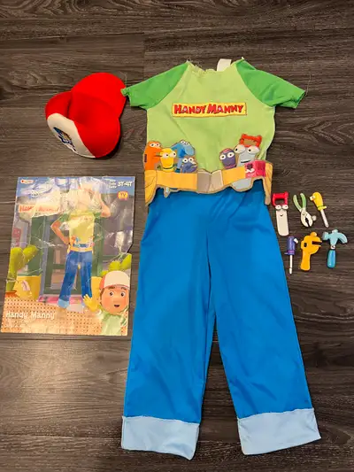Handy Manny Dress Up Costume Size 2T-4T, View more