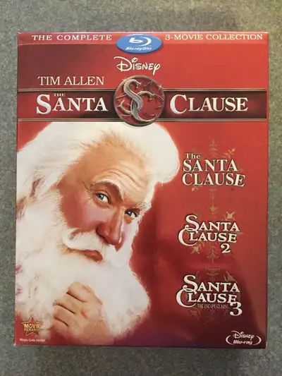 The Santa Clause 1 2 3 Disney Blurays EUC Tim Allen , View more