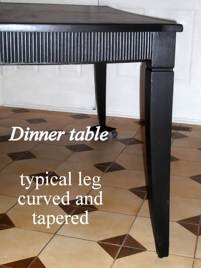 Dining Room Table for 6-8 people, wood, black, rectangular in Dining Tables & Sets in City of Toronto - Image 5