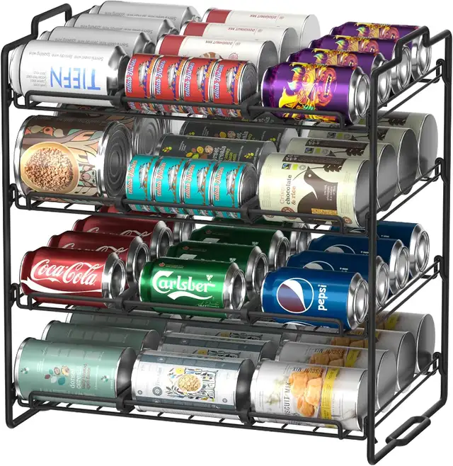 **price drop**  4 Tiers Stackable Can Rack Organizer in Storage & Organization in Burnaby/New Westminster - Image 2