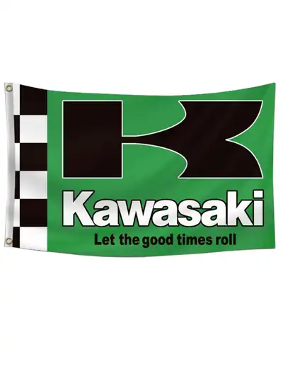 Selling a Kawasaki flag just trying to make some extra money. 3x5ft