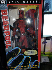 NECA 1/4 Scale Action Statues Deadpool Iron Man NEW