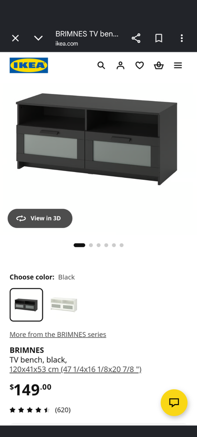 Ikea Brimnes tv stand, View more