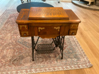 Beautiful antique King sewing cabinet