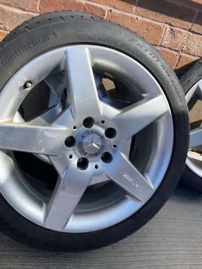 Continental all season tires on Mercedes AMG original rims 215/45R17