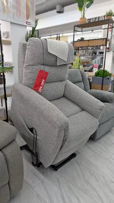 Grey Electric Lift Recliner Chair., View more