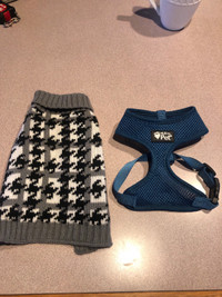 XS Dog Sweater and Harness