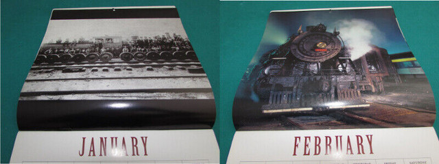 TRAIN CALENDAR & VIA TRAIN CARDBOARD CUTOUTS TO BE ASSEMBLED in Arts & Collectibles in North Bay - Image 2