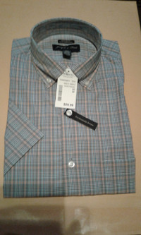 New Men's  Joseph & Feiss Short Sleeve Shirt With Tags Size M