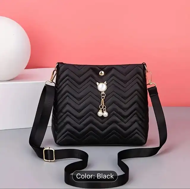 Black Fashion Single Shoulder Bag in Women's - Bags & Wallets in Calgary - Image 2