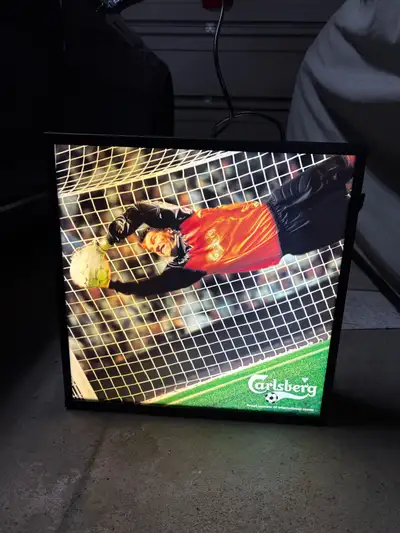 Carlsberg soccer / light box bar decor, View more