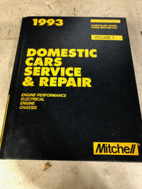 MITCHELL 1993 FORD & CHRYSLER MODEL REPAIR MANUAL #MR0150
