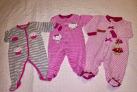Long-sleeves Onesies x 3 (up to 3 months old)