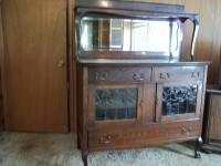 Antique Sideboard, Server/Buffet with mirror  (reduced)