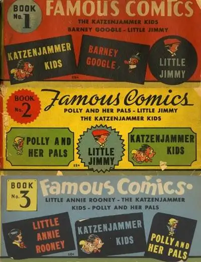 EXTREMELY RARE 1934 Famous Comics – Complete Set Books 1, 2 & 3, View more
