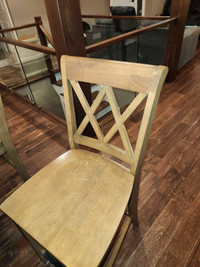 Solid wood kitchen island stools