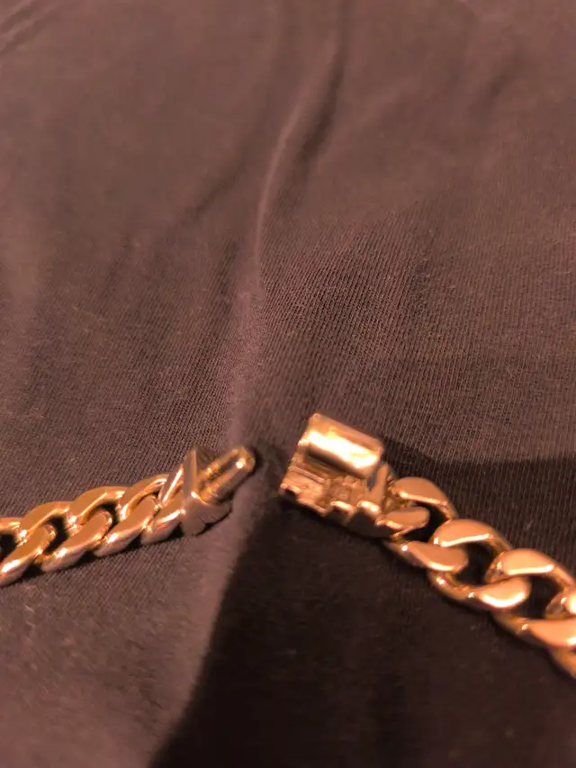 Silver plated Cuban link chain necklace 10mm 20" in Jewellery & Watches in Markham / York Region - Image 4