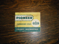 Pioneer Customized chain Chainsaw Pocket Instructor Booklet