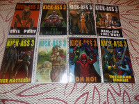KICK-ASS 3 #1 - 8 COMPLETE SET ICON COMIC BOOKS, MARK MILLAR, NM