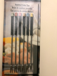 FONDUE FORKS: NEW. 6 in the package.