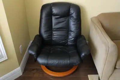 Leather Recliner Swivel Chair, View more