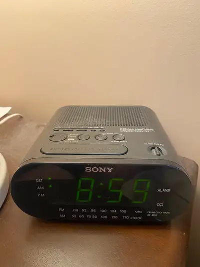 Sony Dream Machine Clock Radio - Black (ICFC218)., View more