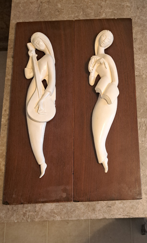 Pre 1960s Decorative Wall Art (2 Pieces) in Arts & Collectibles in Windsor Region