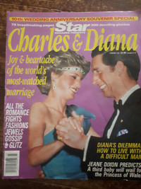 CHARLES AND DIANA 10TH WEDDING ANNIVERSARY STAR MAGAZINE