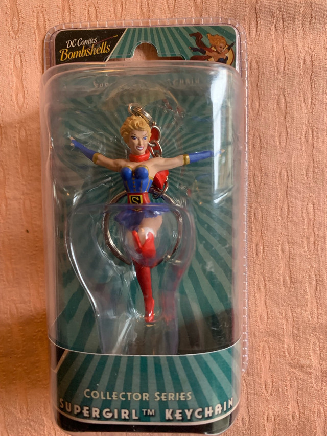 New DC Bombshells SuperGirl Keychain Collector Series in Arts & Collectibles in Oshawa / Durham Region