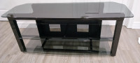 Metal/tinted glass t.v stand