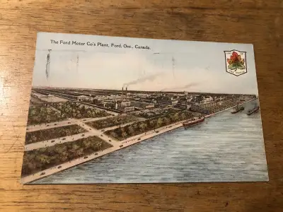 Vintage postcard 1929 Ford Motor Co. Plant Ontario , View more