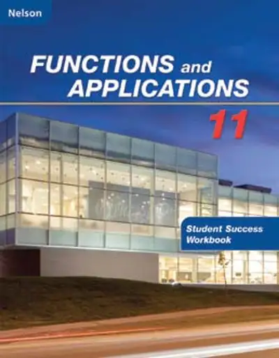 Functions and Applications 11 Student Success WB 9780176340346, View more