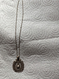 Antique 925 silver sunshine  necklace