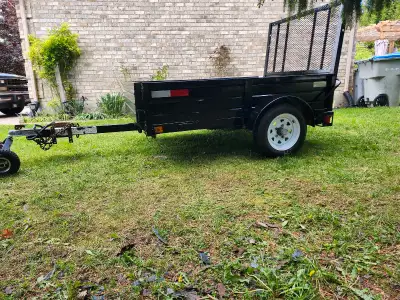 Utility Trailer 4x6, extend to 4x8. Removable sides to become flat bed trailer, ownership, 2" ball,...