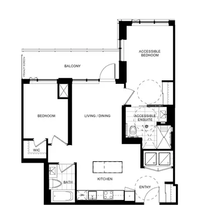 Master bedroom with private ensuite washroom. FEMALE ONLY.