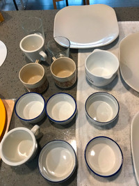 Cups and dining plates