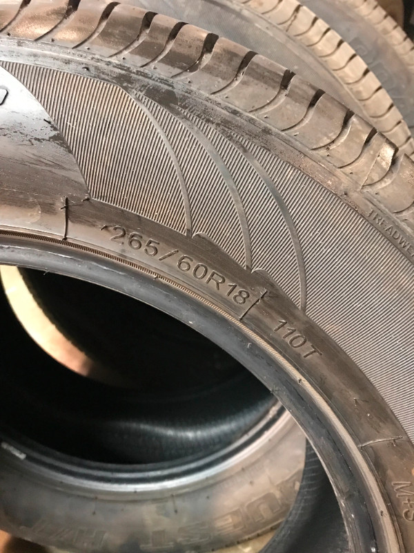 Rovolo Road Quest Tires. 265/60R18. in Tires & Rims in Strathcona County - Image 2