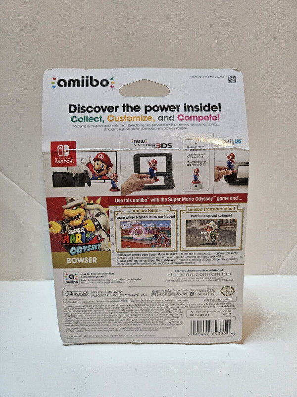 Super Mario Odyssey: Bowser amiibo (NA Version) in Nintendo Switch in Belleville - Image 3