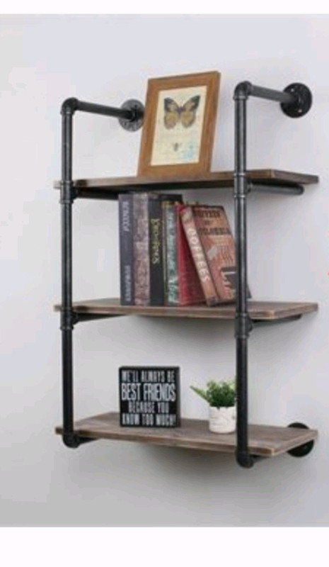 INDUSTRIAL 3-TIERS PIPE SHELVES 24"

 in Bookcases & Shelving Units in Mississauga / Peel Region